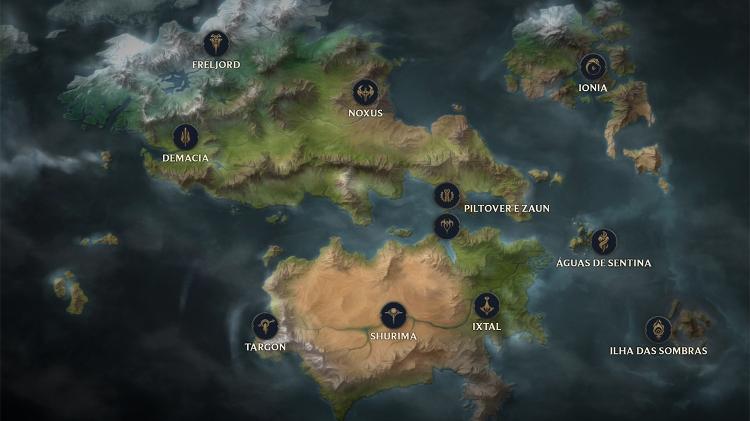 Mapa de Legends of Runeterra
