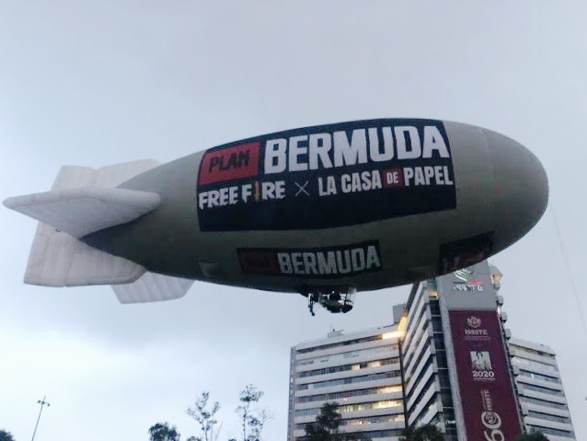 dirigível no Plano Bermuda