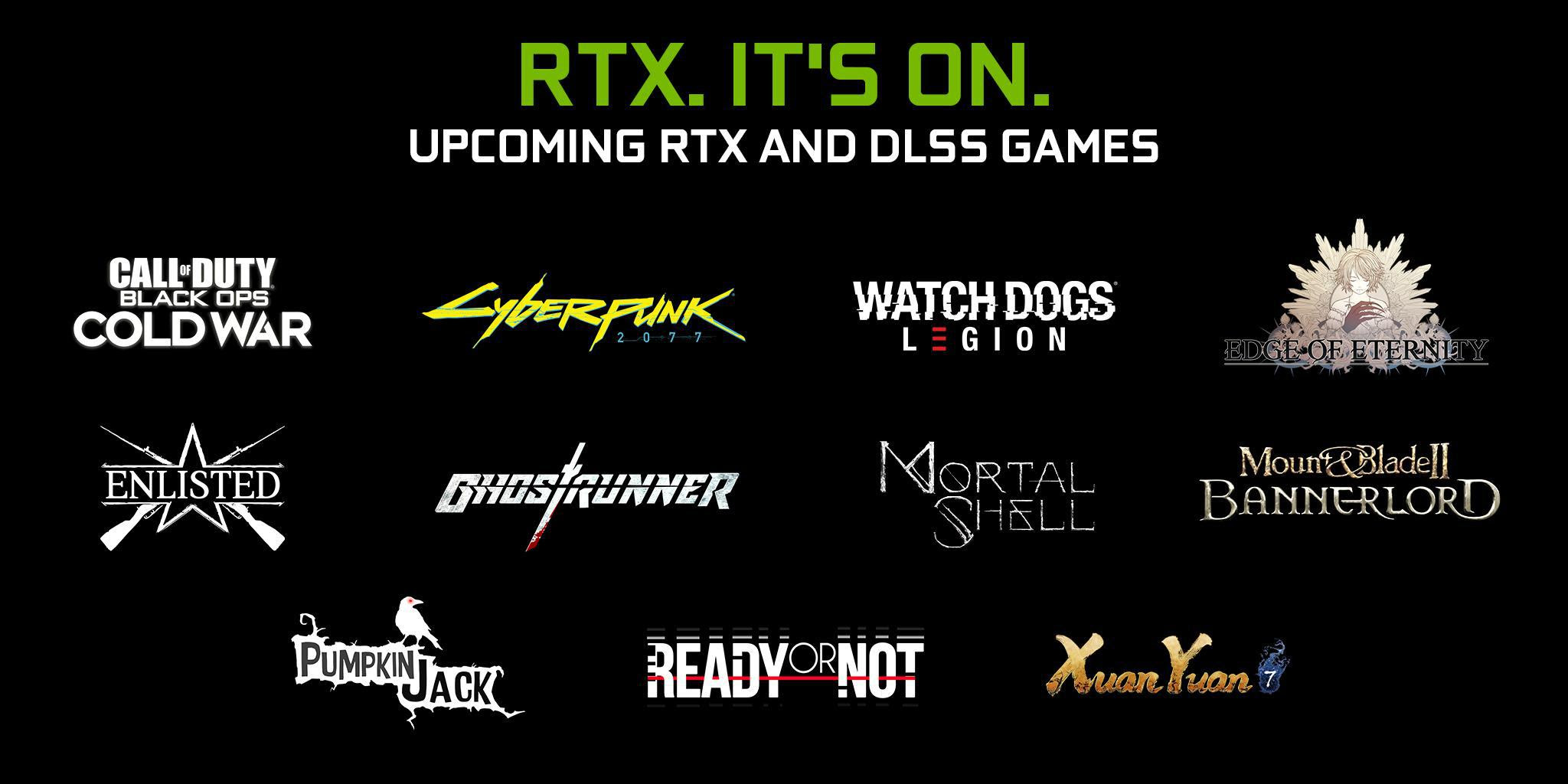 RTX ON: Dezenas de novos jogos recebem Ray Tracing e DLSS neste ano