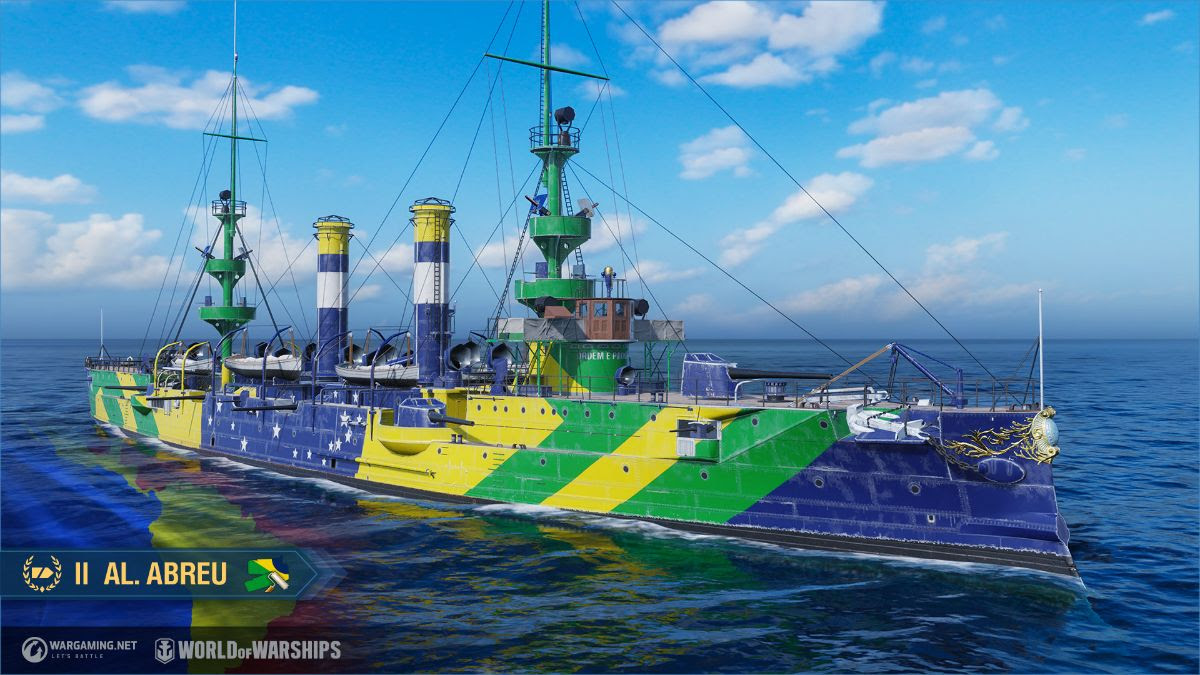 navio brasileiro é revelado em World of Warships