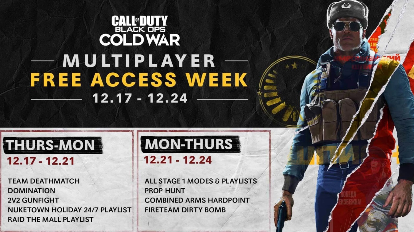 COD: Black Ops Cold War Multiplayer – Free Access Week