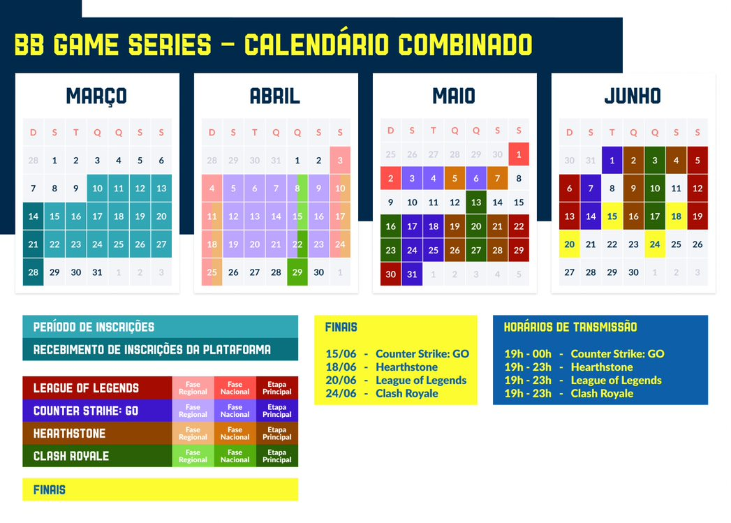 Calendário BB Game Series
