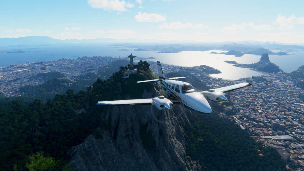 Jogos de Simulação (imagem do jogo Microsoft Flight Simulator)